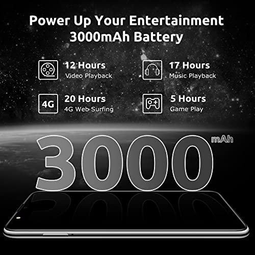 Xgody V40 Unlocked Cell Phones, 6.1 Inch 4G Smartphones, Android 10.0 Os With Free Dual Sim Quad Core, Dual 5Mp Camera, 3000 Mah Battery, Face Unlocking (Black) #TOP4