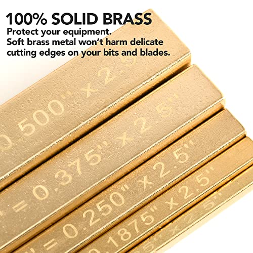 Lostronaut Brass Setup Blocks Height Gauge Set - Set Of 5 Accurate Table Saw Accessories For Woodworkers thumb #6