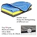 GTF Microfibre Car Cleaning Cloths, 16'' x 24'' Large Microfibre Car Cloth Double-Side Plush & Super Absorbent Towel for Home Polishing Washing and Detailing (6 Pack)