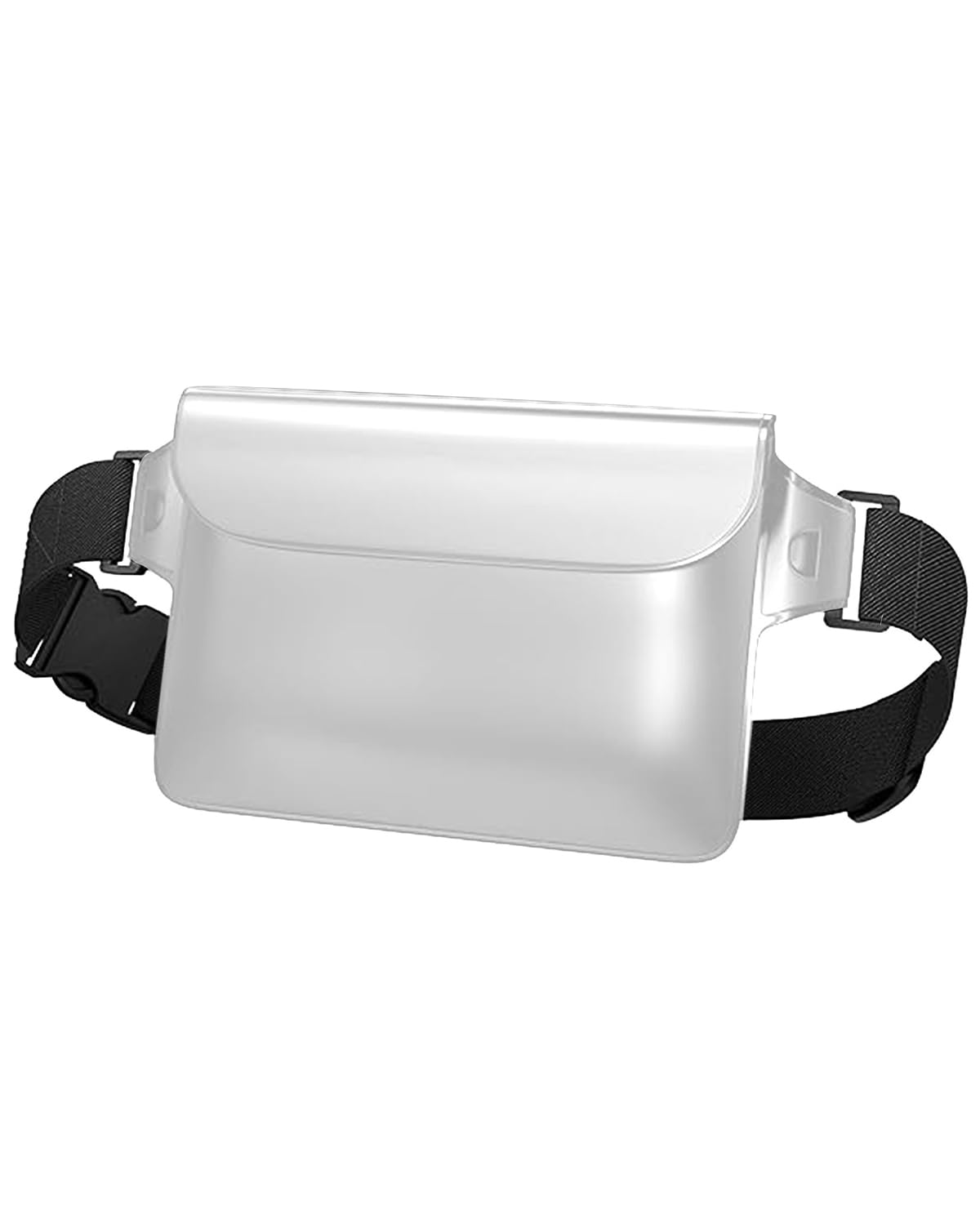 Waterproof Waist Bag with Adjustable Strap, IPX8 Rated Dry Pouch for Swimming, Beach, Hiking, Camping, Boating, Quick-Open, Fits Phones up to 7.2"