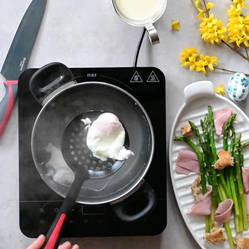 Foto von Westmark Schaumlöffel/Schöpf-/Abseihlöffel, Länge: 32,2 cm, Gallant, Schwarz/Rot, 29502270