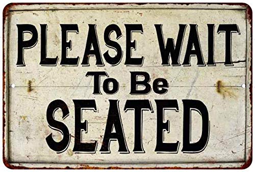 Buy Please Wait To Be Seated Sign Vintage Restaurant Decor Signs Lobby Buy Please Wait To Be Seated Sign Vintage Restaurant Decor Signs Lobby