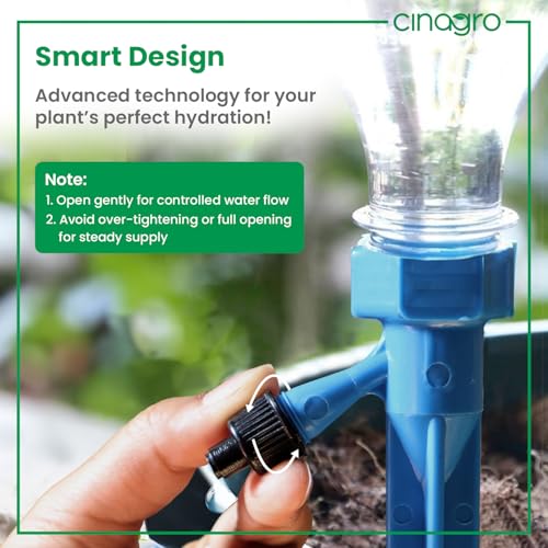Image of Cinagro (Pack of 6) Drip Irrigation kit for Home Garden, Self-Watering Spikes, Drip Spikes for Plants, Home Garden, Automatic Plant Watering Devices