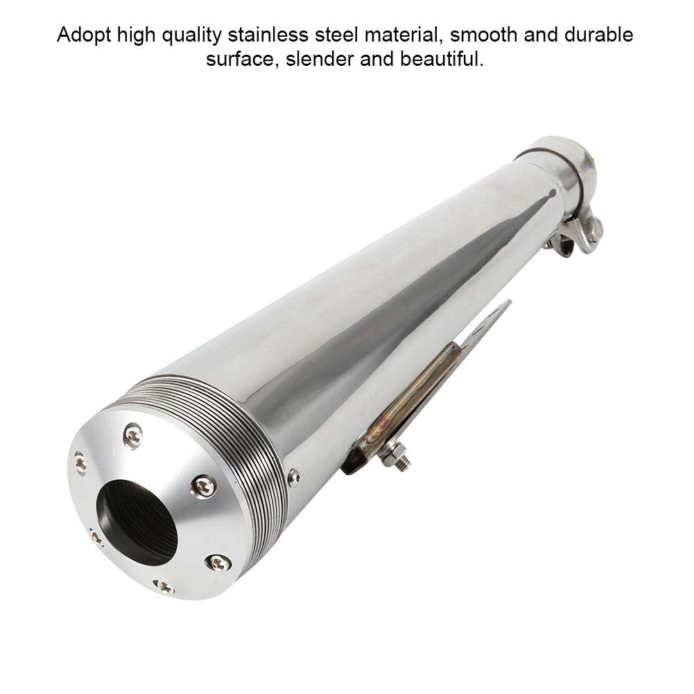 Universal Motorrad Auspuffrohr 38-51mm Edelstahl Endschalldämpfer Spitze