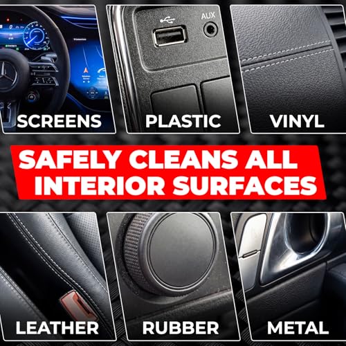 Image of SHINE ARMOR Car Interior Cleaner & Protectant - Interior Detailer Spray with UV Defense, Streak-Free Car Cleaning Spray for Dashboard, Leather, Vinyl, Plastic & Rubber - Trucks, SUVs & RVs - 16 fl oz