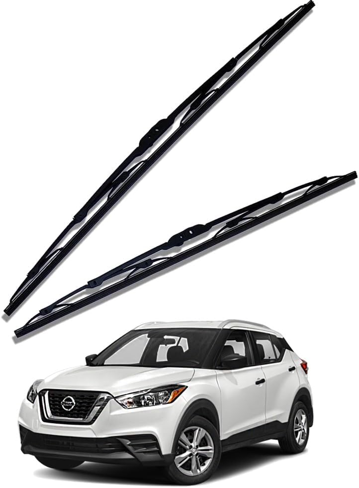 GPS ENTERPRISES - Front Windscreen Replacement Wiper Blades (26''/16'') Compatible With Nissan Kicks 2018