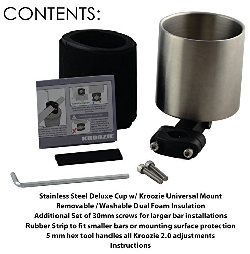 Amazon | (White) - Kroozie Kroozercups Deluxe 2.0 Bicycle Cup