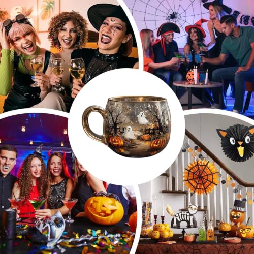 Tasses d'Halloween et vaisselle décorative de restaurant ou hôtel