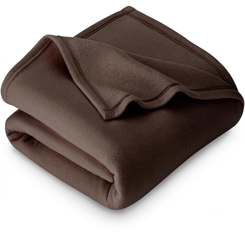 Wavva Blanket Collection Soft Warm Fleece Material For Single Bed In Brown Color (60 * 90 Inches)(Reversible), 500 TC-image-13