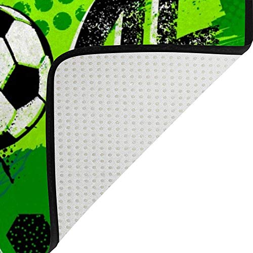 Tapis de football Ruchen vert isolant et antidérapant de 203x147 cm