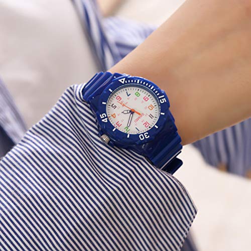 Relógio de pulso-Relógio bonito para meninos e meninas com ponteiro de quartzo, crianças, crianças,