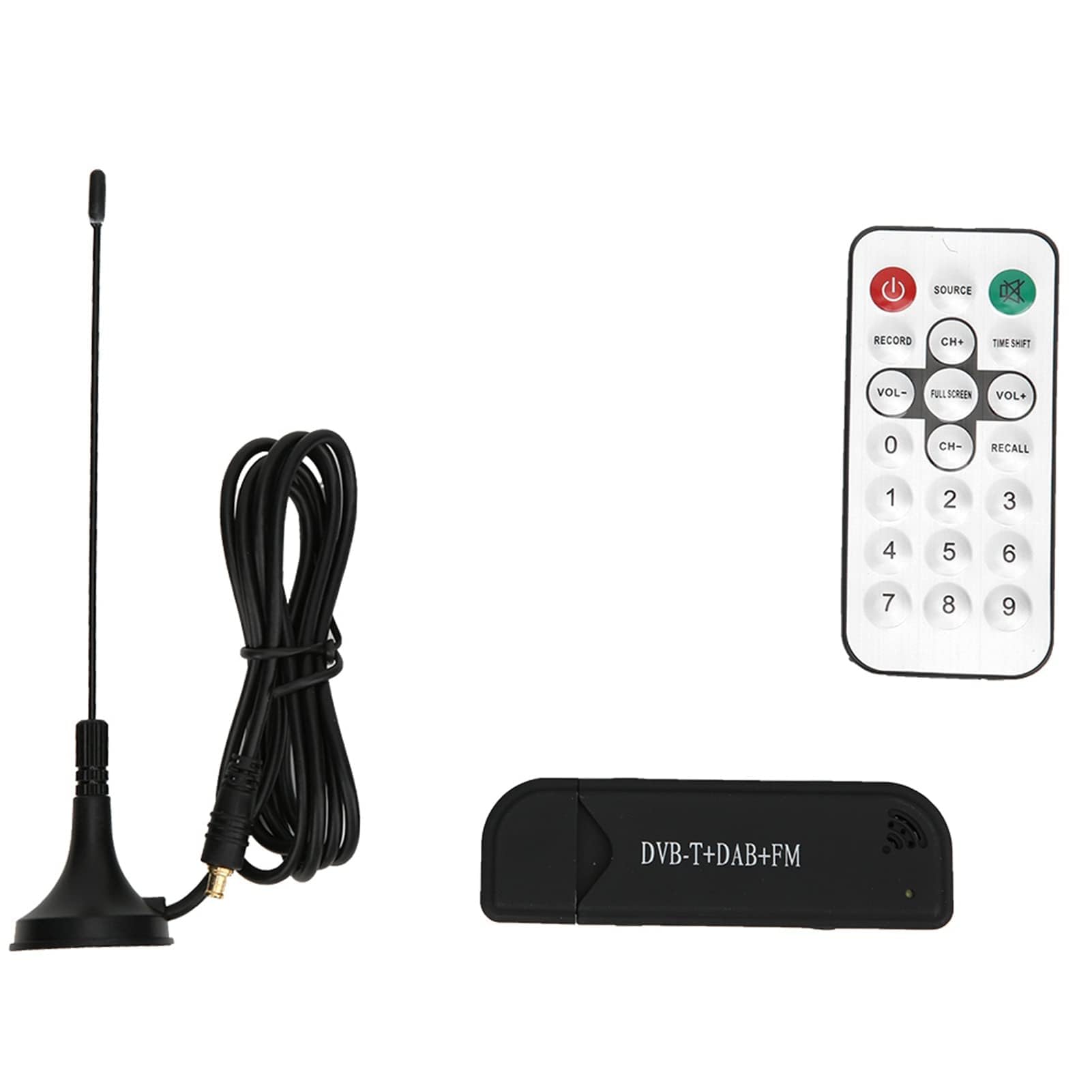 Digital TV Tuner Stick SDR TV Stick Tuner RTL2832U USB 2.0 FM Receiver with Antenna Video Recorder Function-image-37