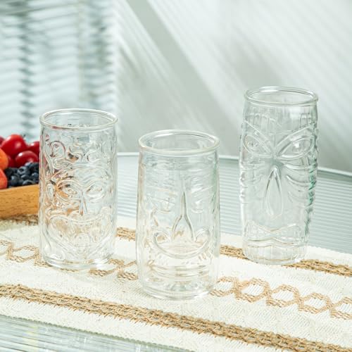 Vasos tiki grandes para servir té helado y combinados tropicales en reuniones familiares 5