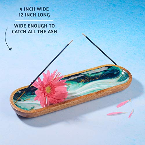 Folkulture Incense Holder Or Incense Burner Holder, Modern Insence Ash Catcher Or Insense Stick Holder For Home Décor Incense Sticks - Set Of 6 Insenses (120 Sticks) For Purification #TOP5
