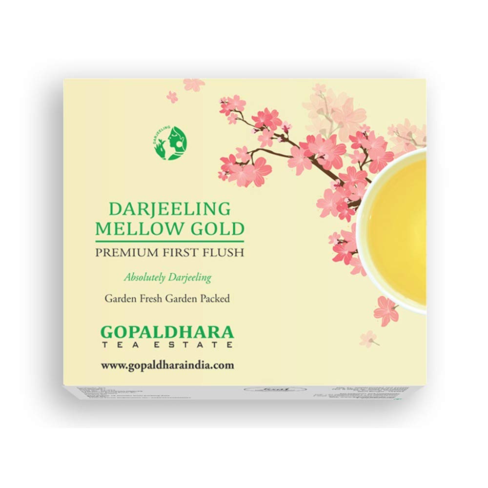 Gopaldhara Darjeeling Premium First Flush Spring Mellow Gold Tea 200 gram Paper Box - Special FTGFOP1 Darjeeling Tea Highe...