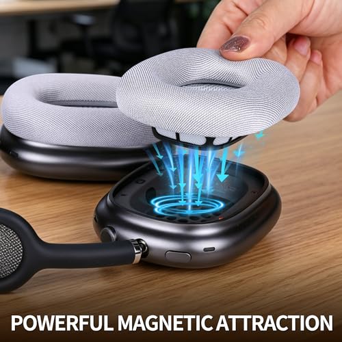 Coussinets Airpods Max avec mousse plus douce et tissu de rechange