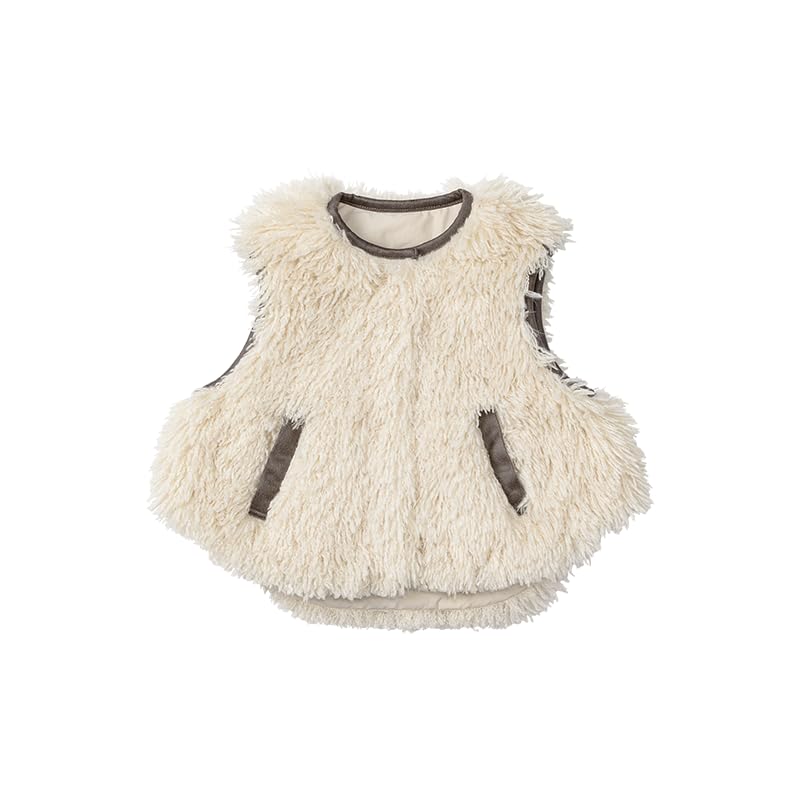 [MARLMARL] ベスト halb shaggy × ecru 出産祝い ギフト ベビー用品 アウター