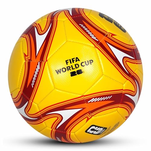 Image of Hamleys FIFA World Cup 2026 Official Licensed Merchandise | Size 5 Football | Yellow Splash