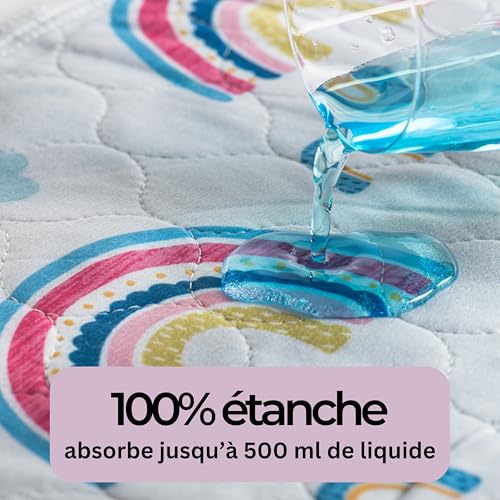 Protège-matelas enfant imperméable Hygge Sheets lit simple lavable