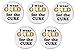 QTY 5 I wear Gold for the Cure 3â€ Sew On Patches Awareness Ribbon Child Cancer