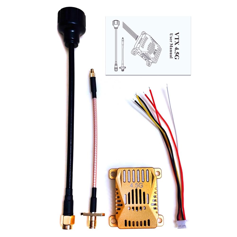 Kit Trasmettitore Video FPV VTX 4.5G 2.5W 16CH per Droni da FPV RC con Trasmissione A Lunga Distanza