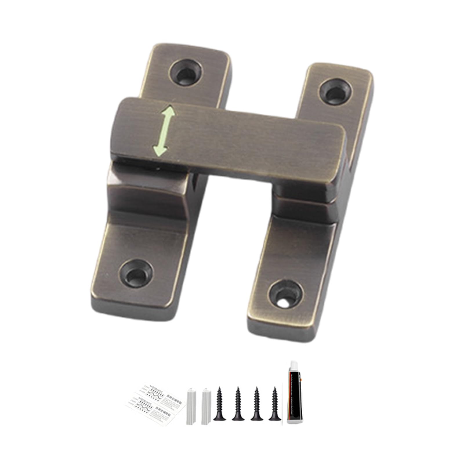 Antitheft Barn Door 90/180 Degree Sliding Door Zincs Alloy Flipping Protect Privacy Locks Hardware Zincs Alloy Flipping
