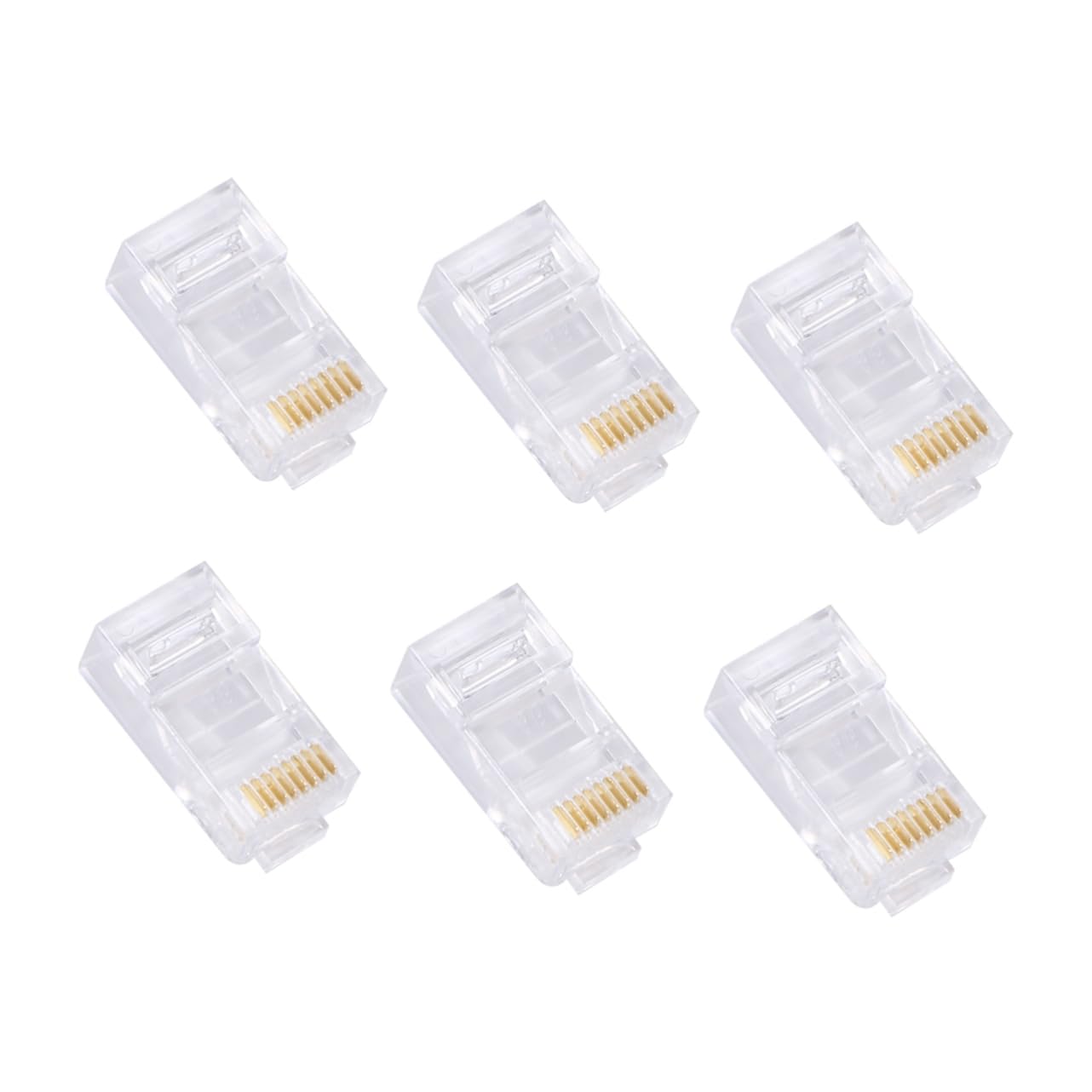 Gatuida 1000pezzi Spina per Cavo di Rete Cate Terminali Modulari Pin Cob Connettore di Rete Contatti Placcati in Oro per Trasmissione Veloce Leggero Resistente e Stabile Terminali