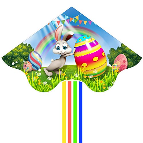 Easter Bunny Kite For Kids, Easy To Fly Delta Kite For Boys And Girls #TOP9