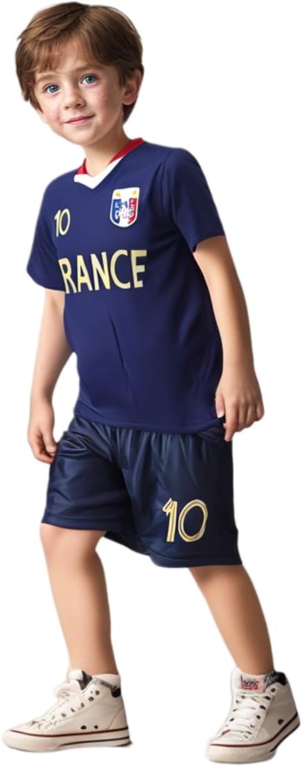 Soccer Jerseys for Kids Boys & Sports Fan Jerseys, Youth Futbol Training Shirt and Socks, 2-14 Years - Image 2