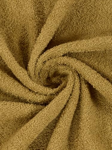 Image of Monte Carlo Essential 100% Cotton Bath Towel | 340 GSM Ultra Lightweight & Quick Dry | Soft Absorbent Large Towel 75x150 cm | Skin Friendly Daily Use Bathroom Towel for Men & Women (Soho) | Khaki