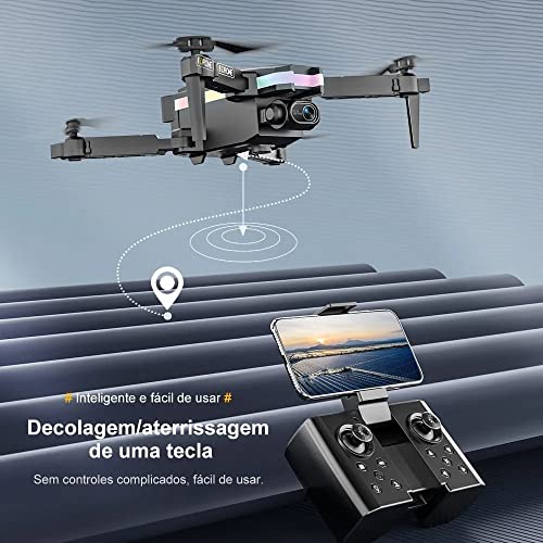 Mini Drone XT 8 LSRC Profissionais 4k HD + 2 Baterias