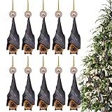 Acrylique Solide et : Les ornements de chauve-souris pour sapin de Noël sont fabriqués en acrylique translucide offrant une durabilité exceptionnelle et une résistance à l'usure. Ils conservent leur apparence attrayante année après année, rehaussant votre décoration de fêtes avec un charme mystérieux pendant la saison festive, grâce à leur matériau robuste qui assure une longue durée de vie sans altération visuelle.