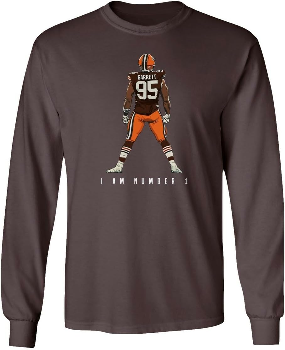 Garrett - I Am Number 1 - Football Player Long Sleeve T-Shirt