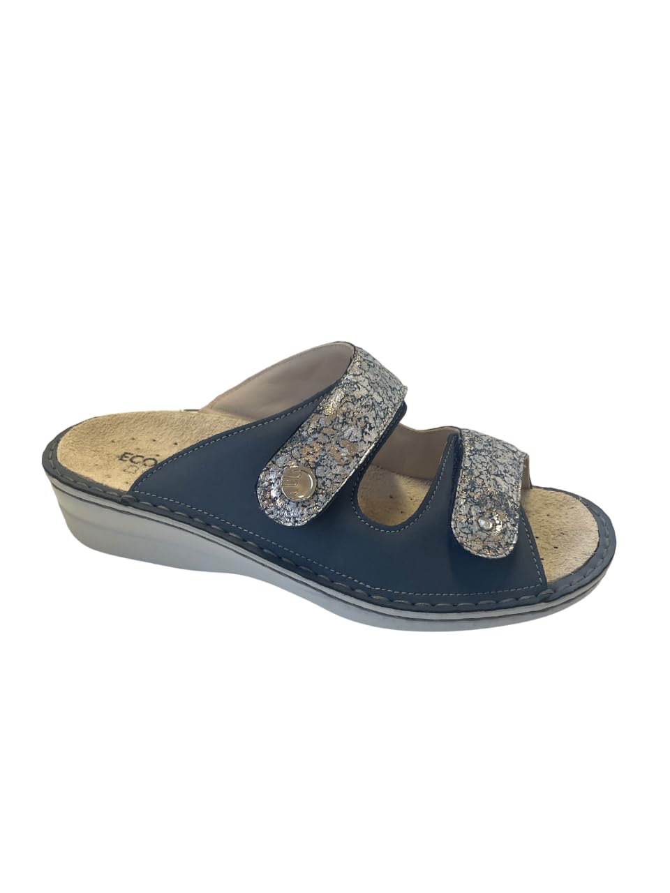 Ciabatta Anastasia Foam Nabuk Soft/Ares Blu n 38