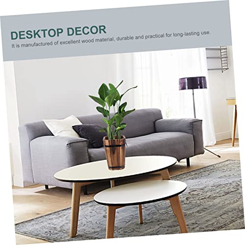 Jardinière bois vintage et authentique, pot rétro décoratif