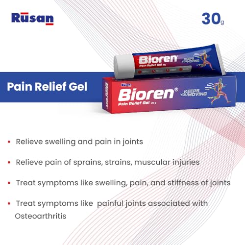 Image of Rusan BIOREN Diclofenac Gel - Quick Absorbing Pain Relief Gel | Knee, Back, Joint & Muscle Pain (30g)