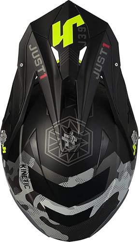 Miniatura 2 de Just1 Racing J39 - Casco externo de resina termoplástica MX Off-Road Motocross