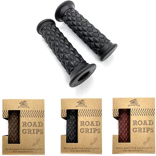 Miniatura 8 de 1 par 0.866 in 7/8 manillar de motocicleta cubiertas universales de goma para la mayoría de motocicletas bicicletas