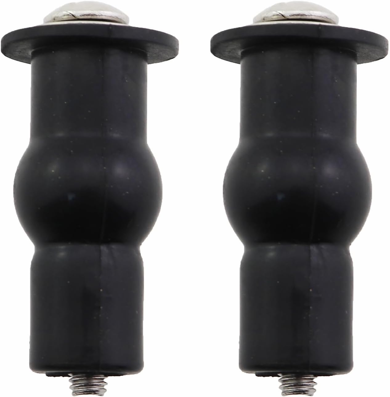 2PCS Toilet Cover Retaining Screws Toilet Seat Screw Replacement Kit Rubber Top Nut 1.57x0.66inch Toilet Cover Retainer