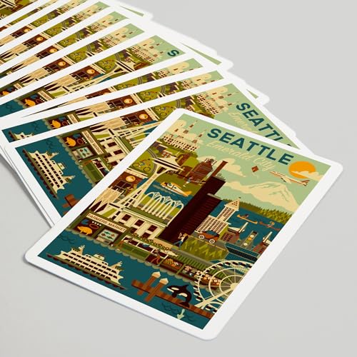 Baraja de Póker Geométrica Seattle 52 cartas miniatura 5