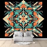 Generico Art Murals Carta da Parati 3D Modello Nativo Americano 250 x 175 cm Moderna Fotomurali Decorazione da Muro Poster per Camere da Letto, Cucine, Soggiorni, dei Bambini