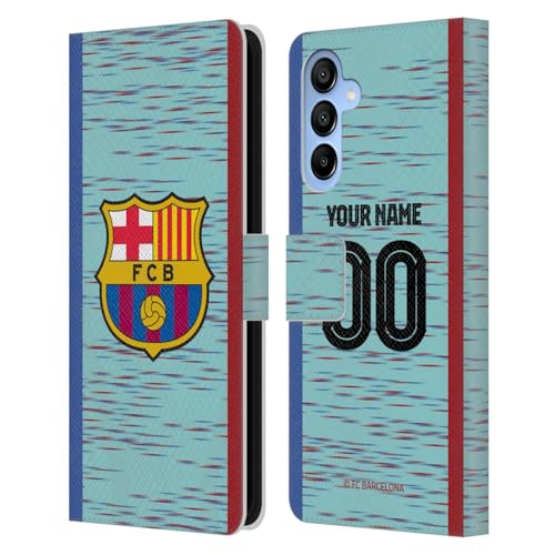 Coque FC Barcelona Samsung Galaxy A16 5G Étui Portefeuille en Cuir Premium