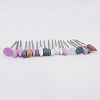 Vista 2 de Juego de accesorios de pulido de piedra abrasiva de 1/8 con vástago de 100 piezas, accesorios de pulido