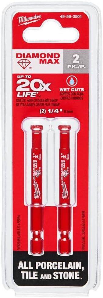 1/4 in. Diamond MAX Diamond GRIT Hole Saw 2 PK