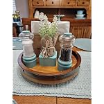 12 Inch Wooden Lazy Susan for Table Top,Decorative Turntable for Table - Image 2