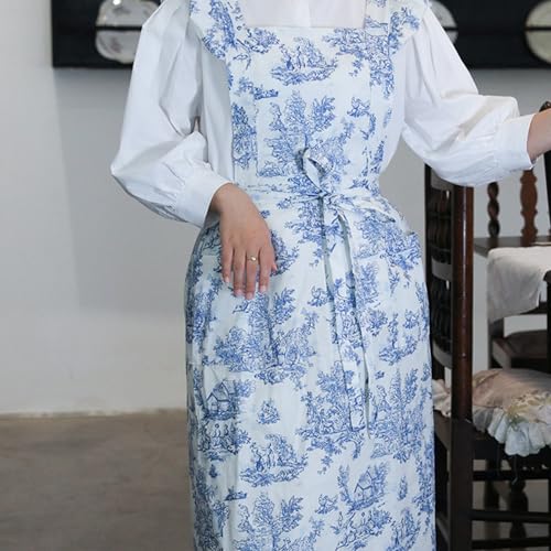 Tablier imperméable pour la cuisine à motif floral chic cuisson