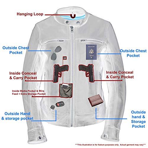 Image of Milwaukee Leather Women's 'Sporty and Elegant' Scooter Style Motorcycle Leather Rider Jacket