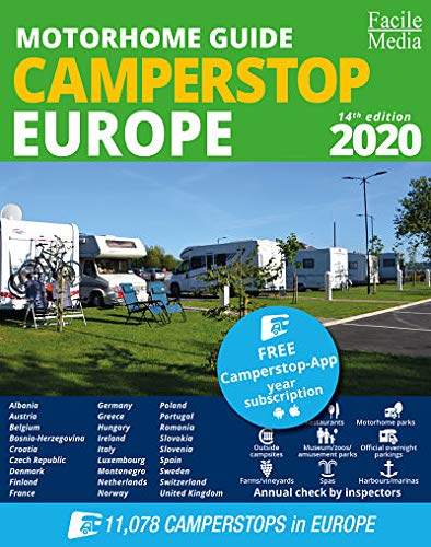 Motorhome guide Camperstop Europe 27 countries 2020 GPS