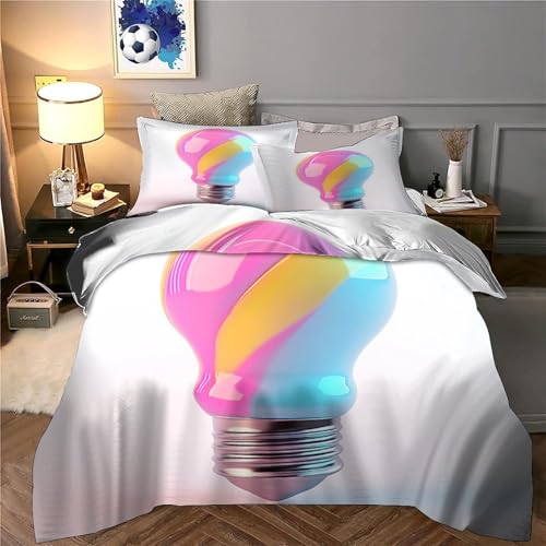 Housse de couette 3D microfibre léger et respirant avec zip - 6