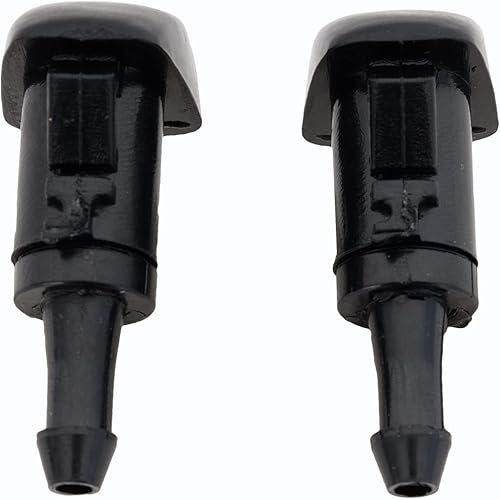 Miniatura 4 de Para Jeep Patriot 2011-2017 - Boquilla para limpiaparabrisas lado del conductor y del pasajero  Par  Plástico  Negro  Reemplazo para 5303834AB, 58149